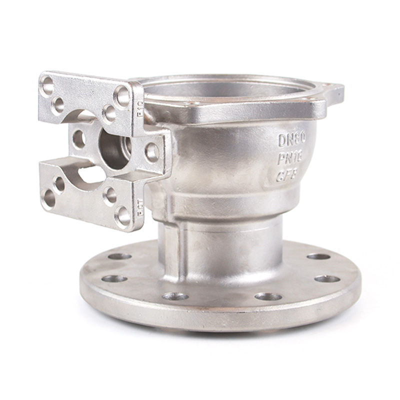 Edelstahl voller Bohrungen Flanschkugelventil Guss